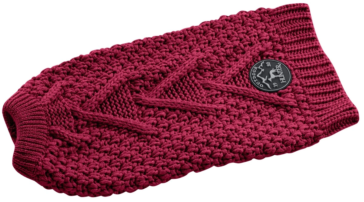Hunter Malmø pullover strik bordeaux str. 25